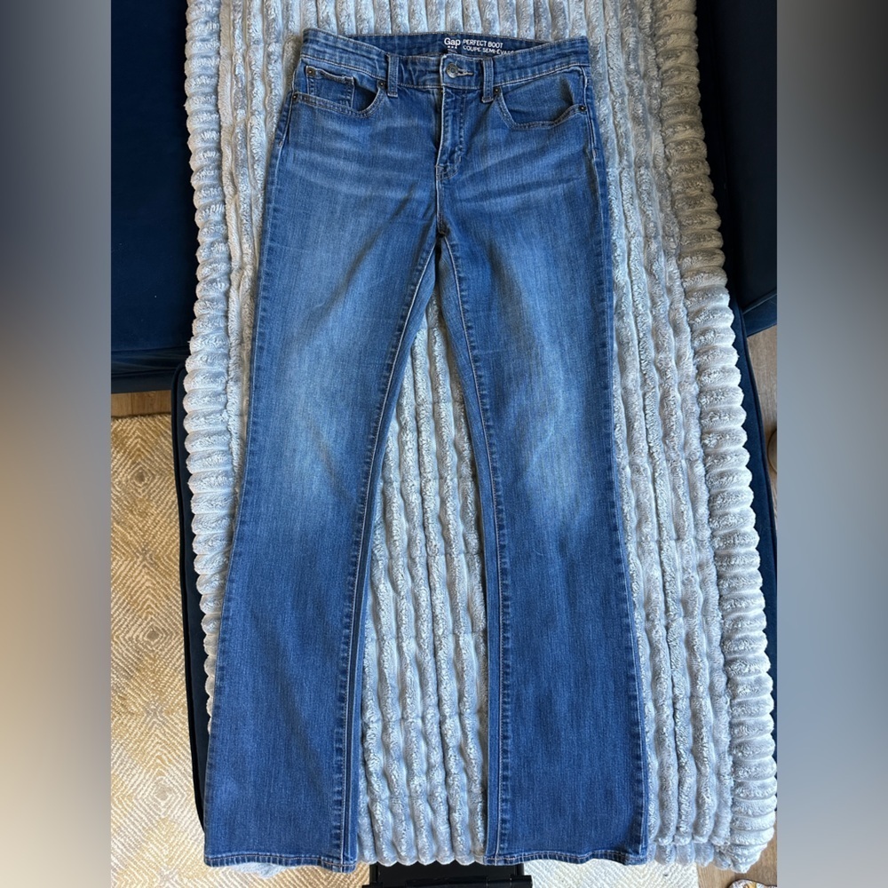Gap Factory midrise “perfect boot” jeans